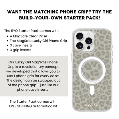 River Rock Leopard Clear Case Insert
