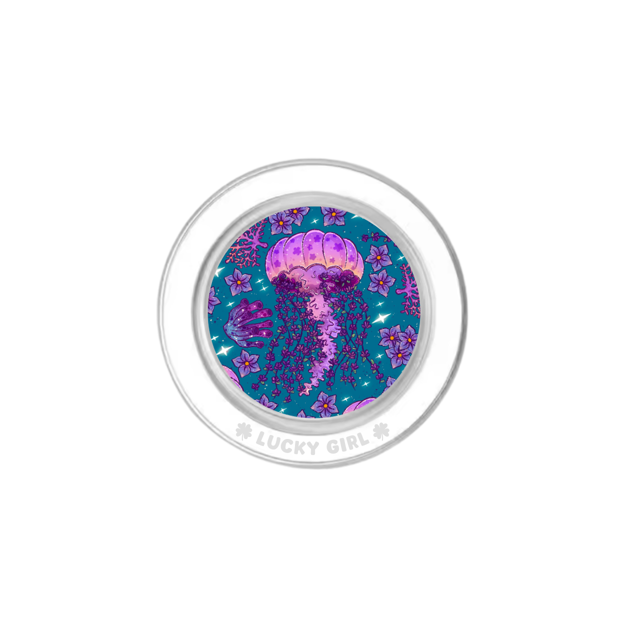 Jellyfish Dreams Phone Grip Insert