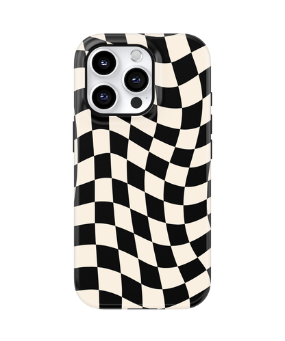 Onyx Wavy Checkers II MagSafe Phone Case