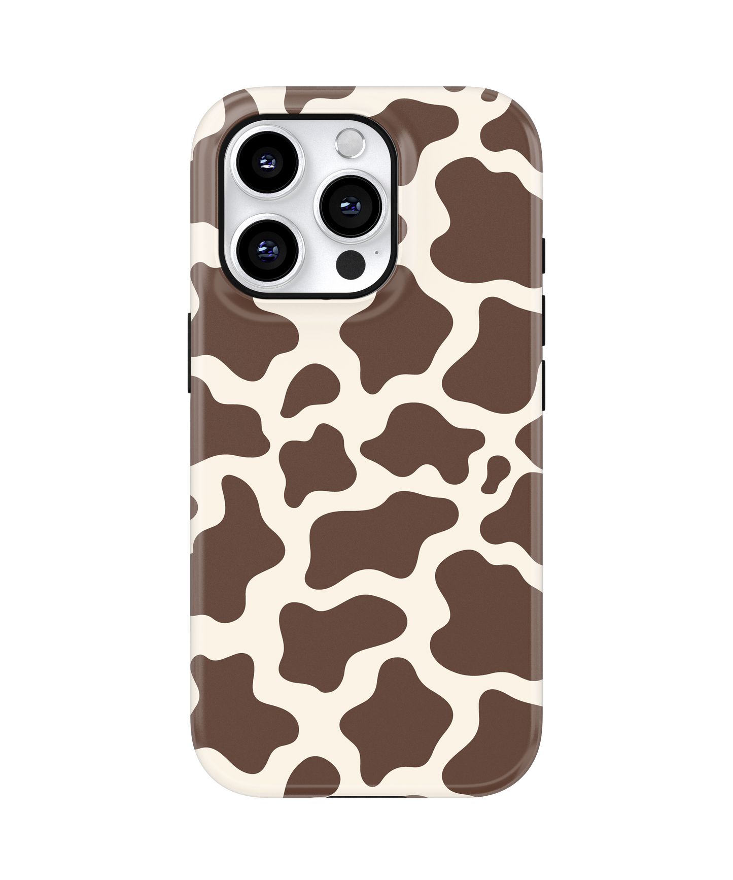 Espresso Cow Print MagSafe Phone Case