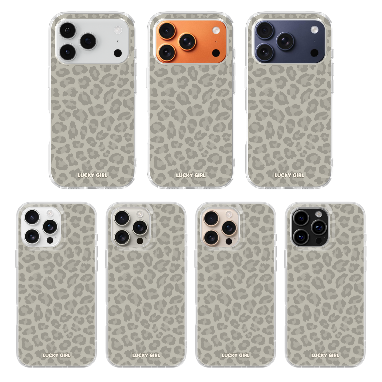 River Rock Leopard Clear Case Insert