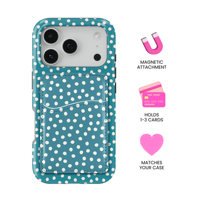 Mermaid Jewel Dots MagSafe Card Holder