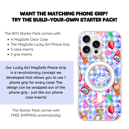 Gingham Goose Clear Case Insert