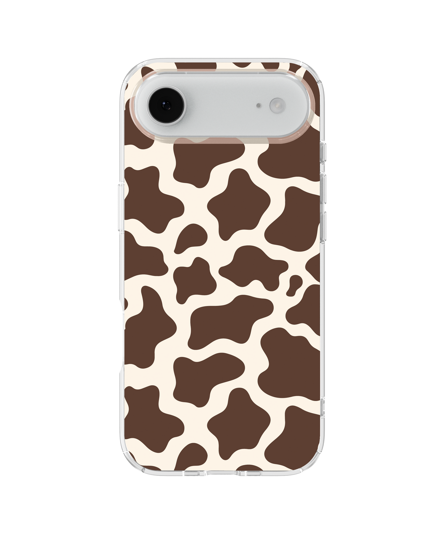 Espresso Cow Print Clear Case Insert