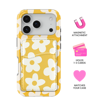 Sunny Big Blooms MagSafe Card Holder
