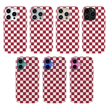 Black Cherry Checkers II MagSafe Phone Case