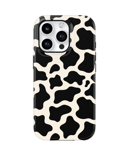 Onyx Cow Print MagSafe Phone Case