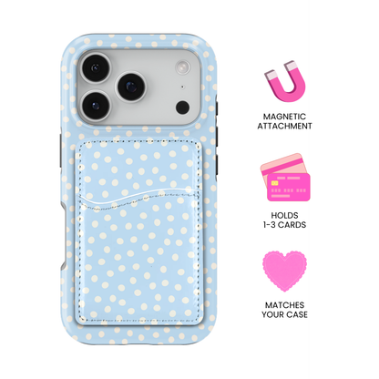 Cloud 9 Dots MagSafe Card Holder