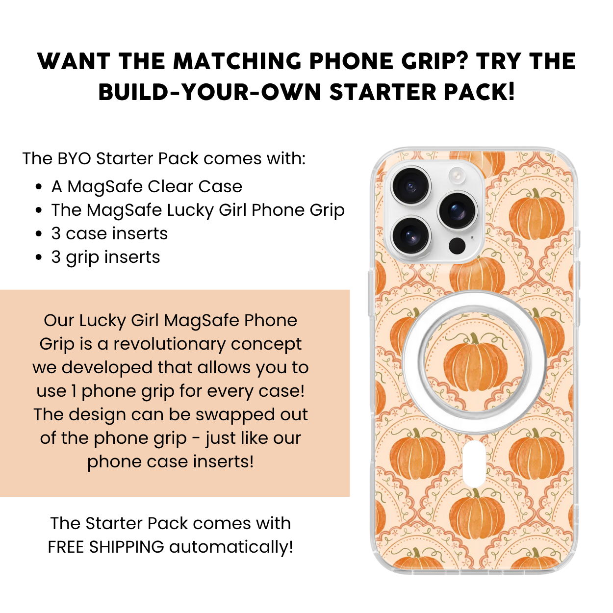 Pumpkin Patch Clear Case Insert