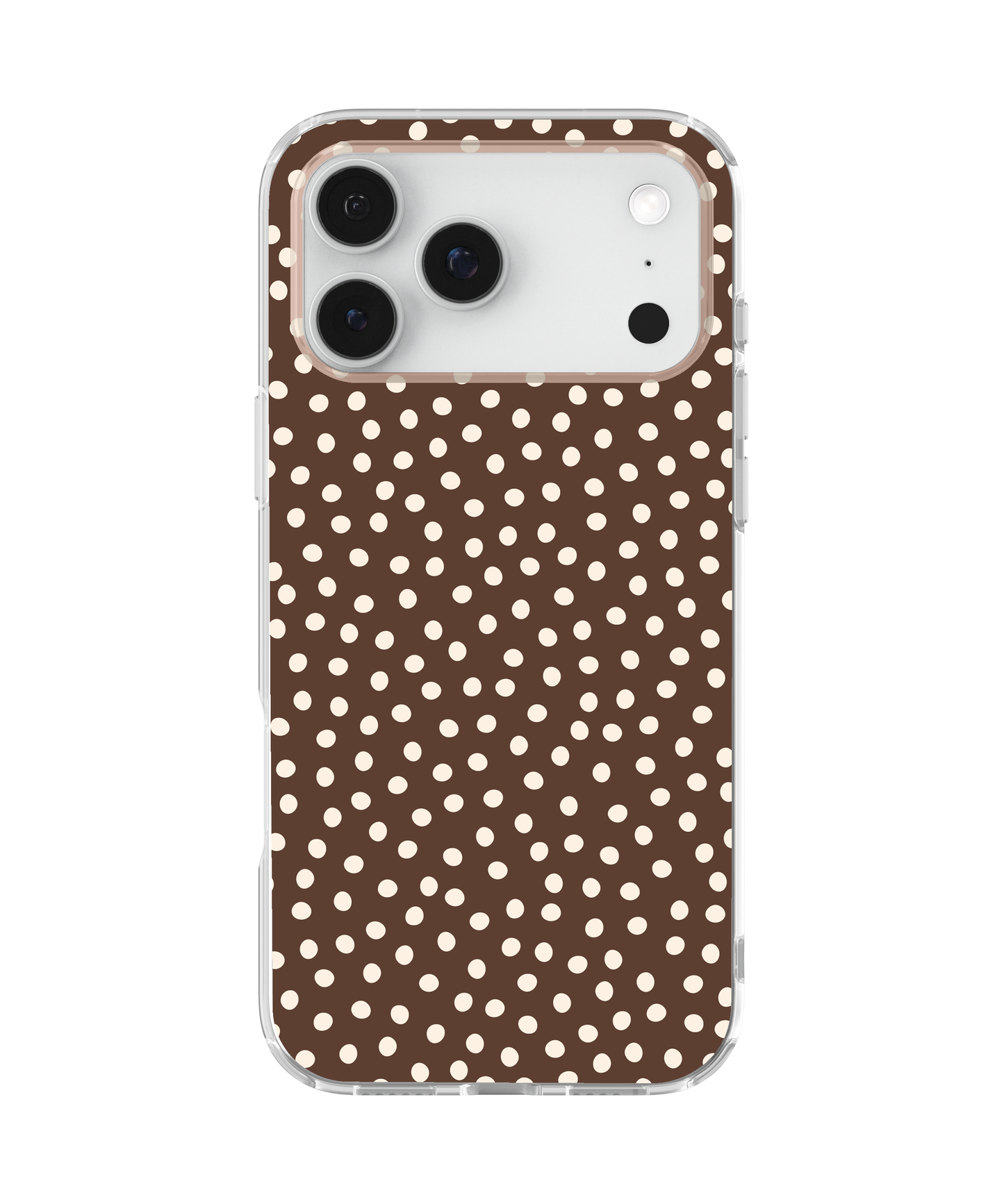 Espresso Dots Clear Case Insert