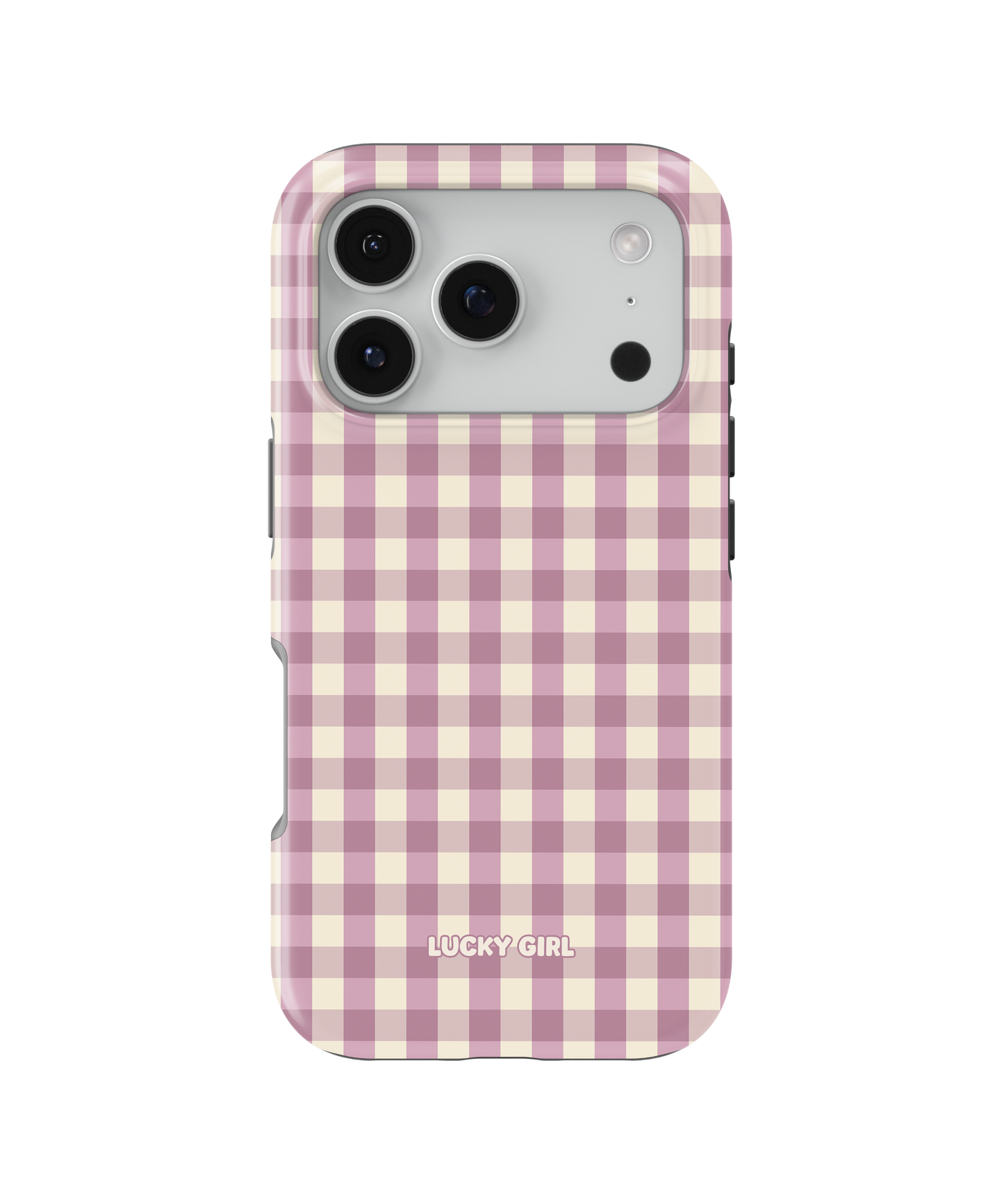 Plum Gingham Phone Case