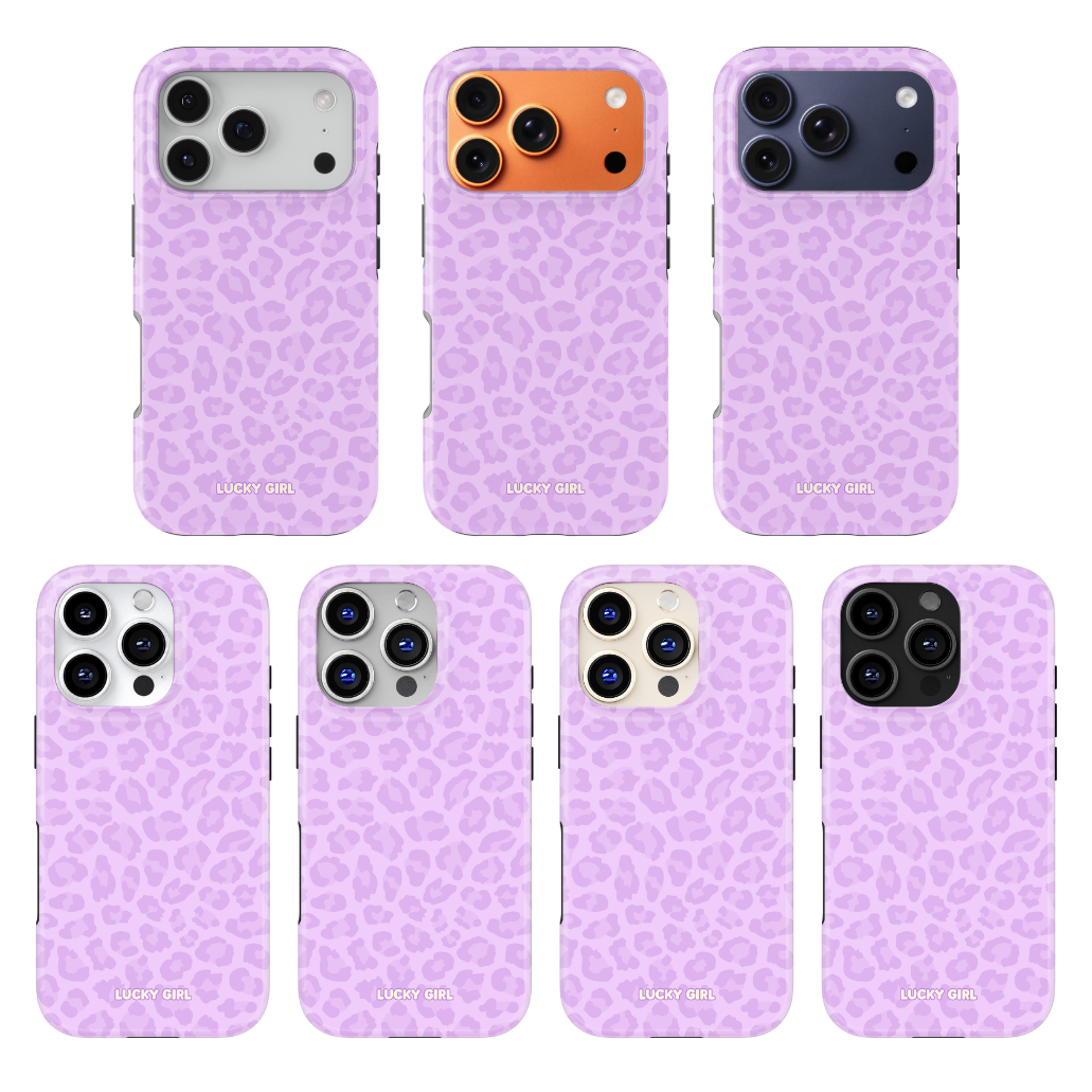 Lilac Leopard Phone Case