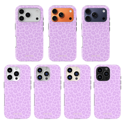 Lilac Leopard Phone Case