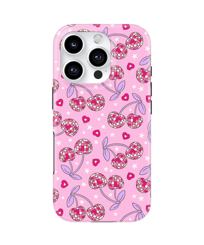 Pink & Purple Disco Cherries MagSafe Phone Case