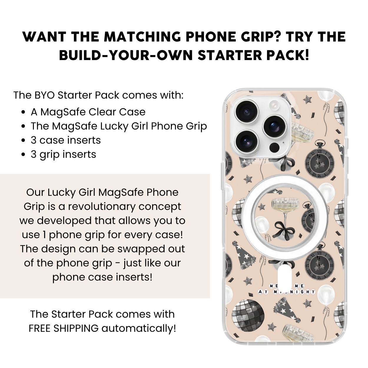 Meet Me At Midnights Clear Case Insert