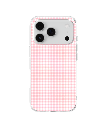 Pink Gingham Clear Case Insert