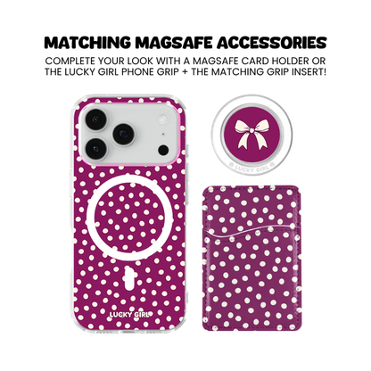 Velvet Dots Clear Case Insert