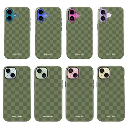 Moss Checkers Phone Case