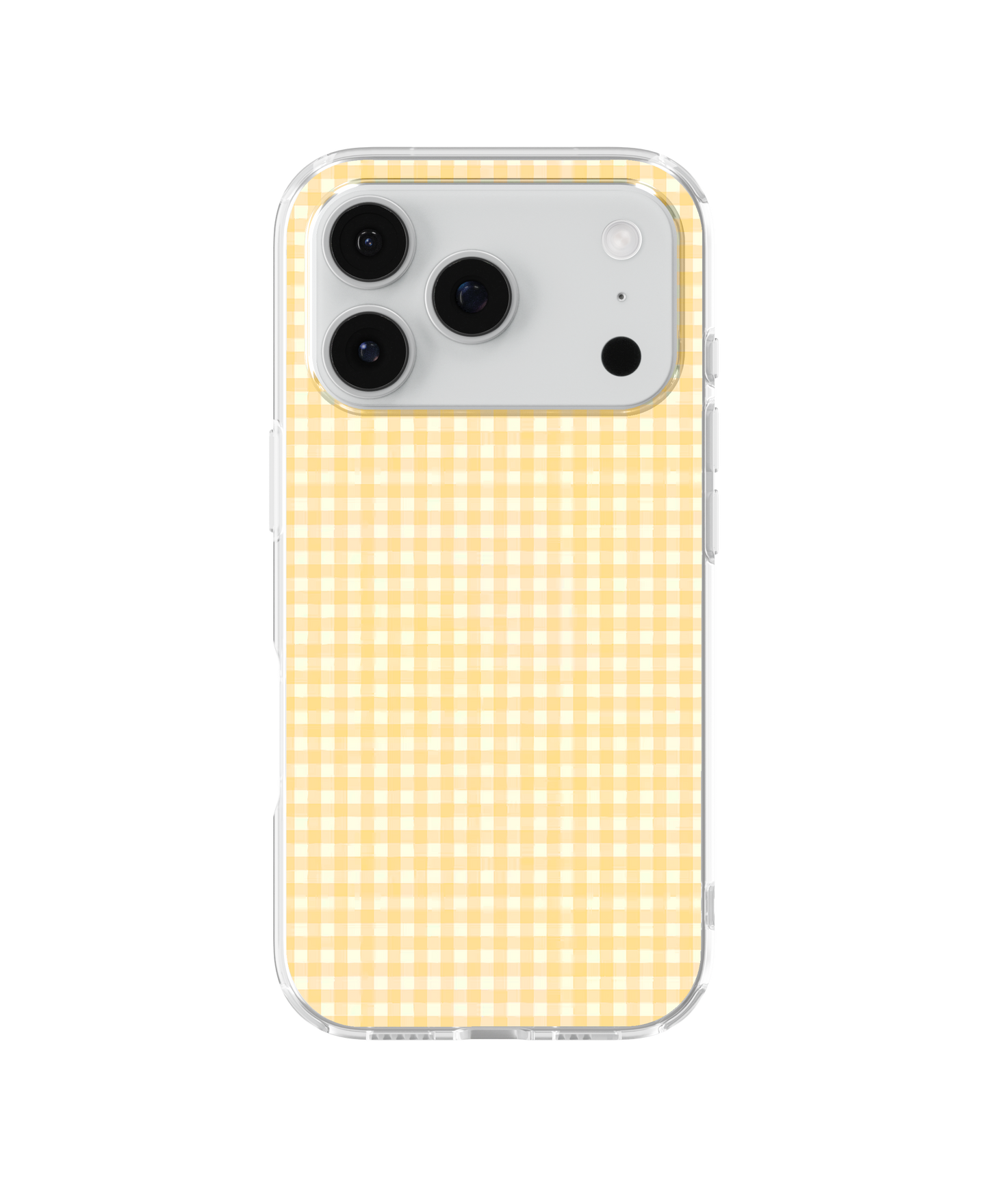 Yellow Gingham Clear Case Insert