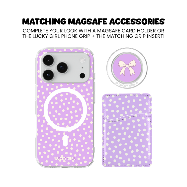 Lilac Dots Clear Case Insert