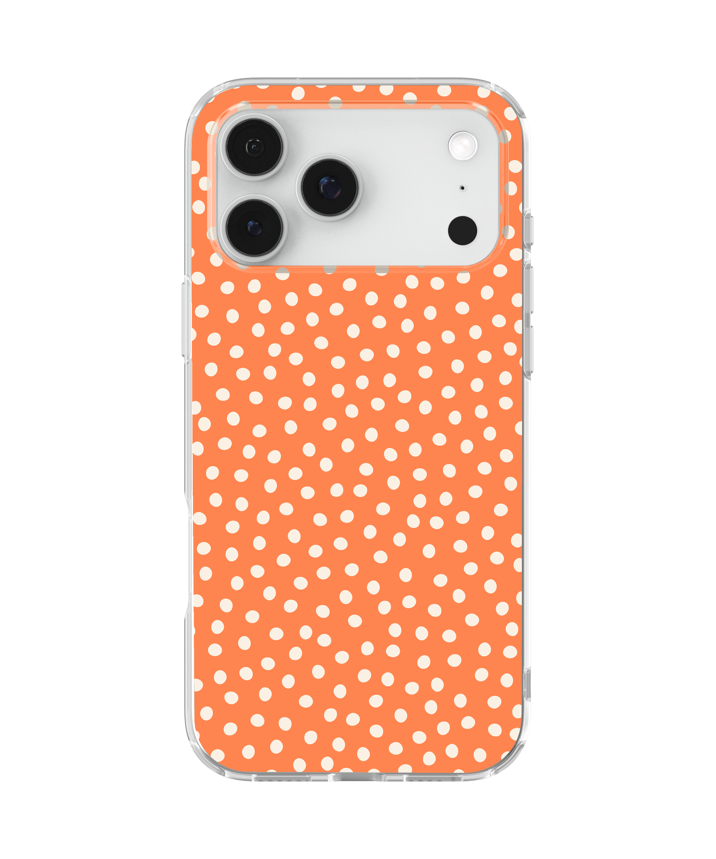 Tangerine Dots Clear Case Insert