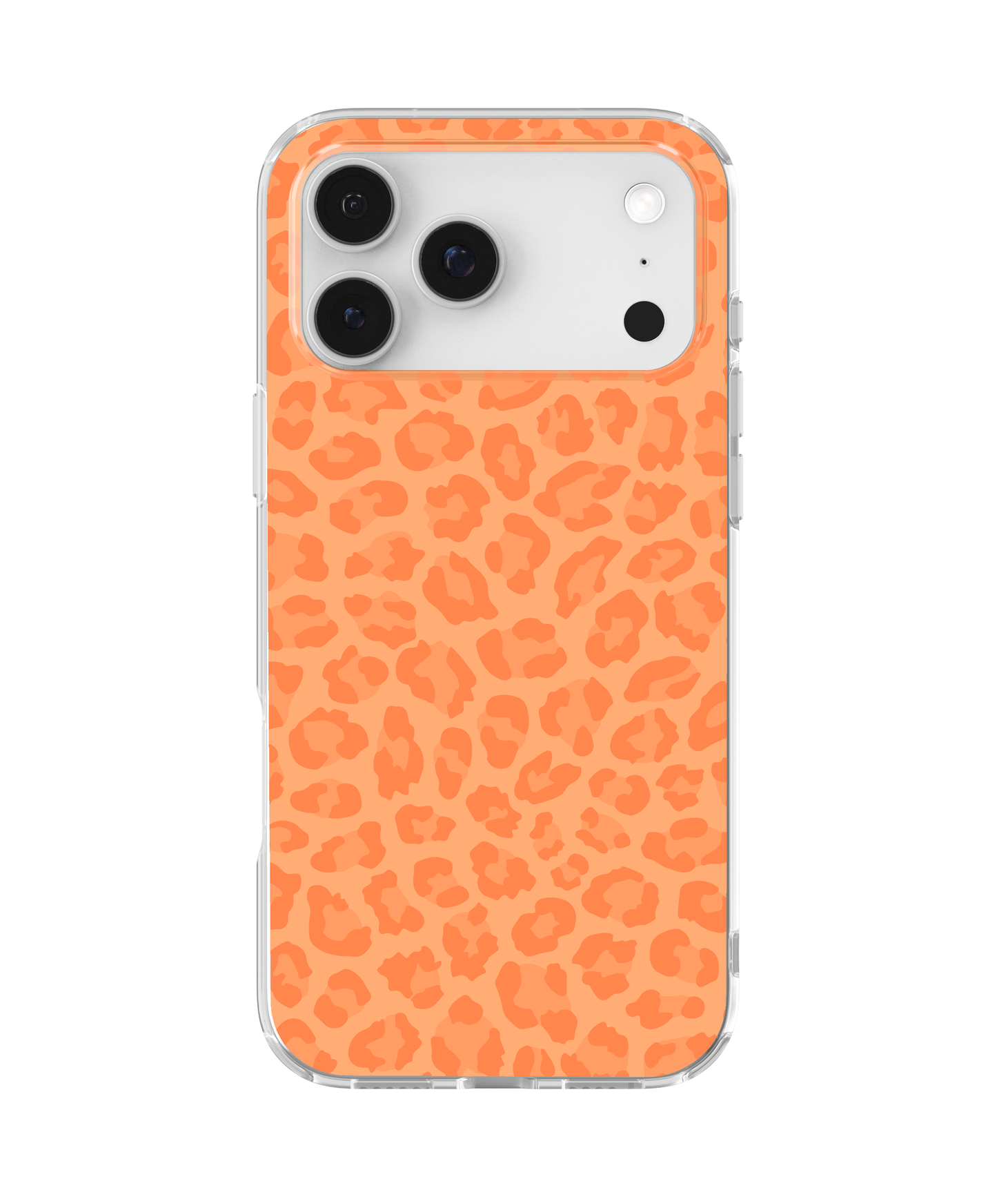 Tangerine Leopard Clear Case Insert