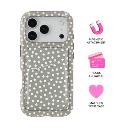 River Rock Dots MagSafe Card Holder