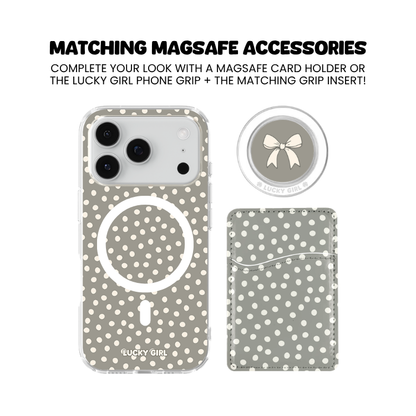 River Rock Dots Clear Case Insert