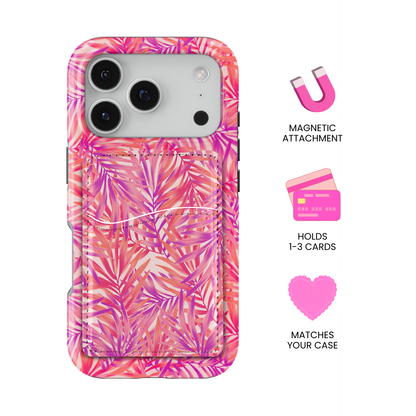 Miami Mood (Pink) MagSafe Card Holder