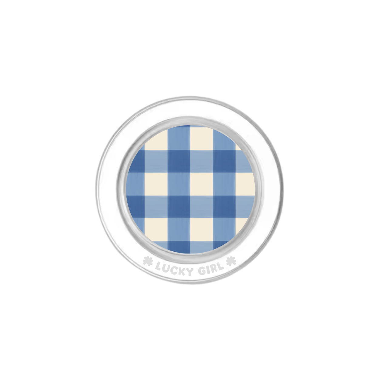 Blueberry Gingham Phone Grip Insert