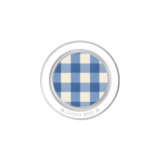 Blueberry Gingham Phone Grip Insert