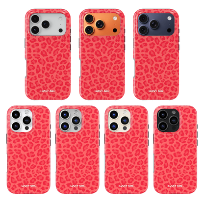 Vermillion Leopard Phone Case