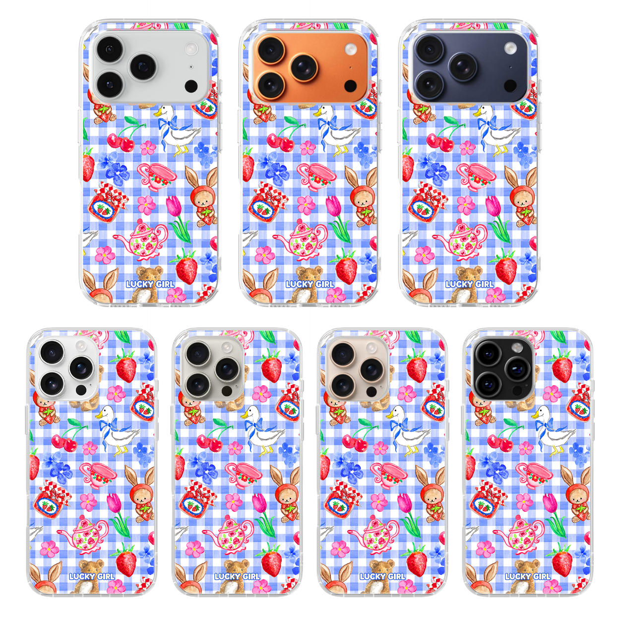 Gingham Goose Clear Case Insert