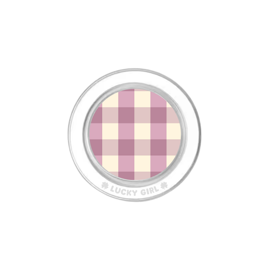 Plum Gingham Phone Grip Insert