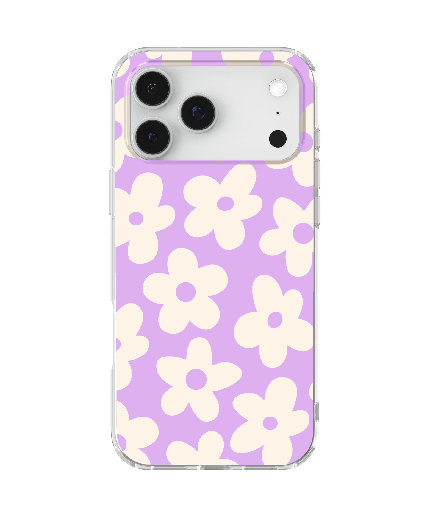 Lilac Big Blooms Clear Case Insert