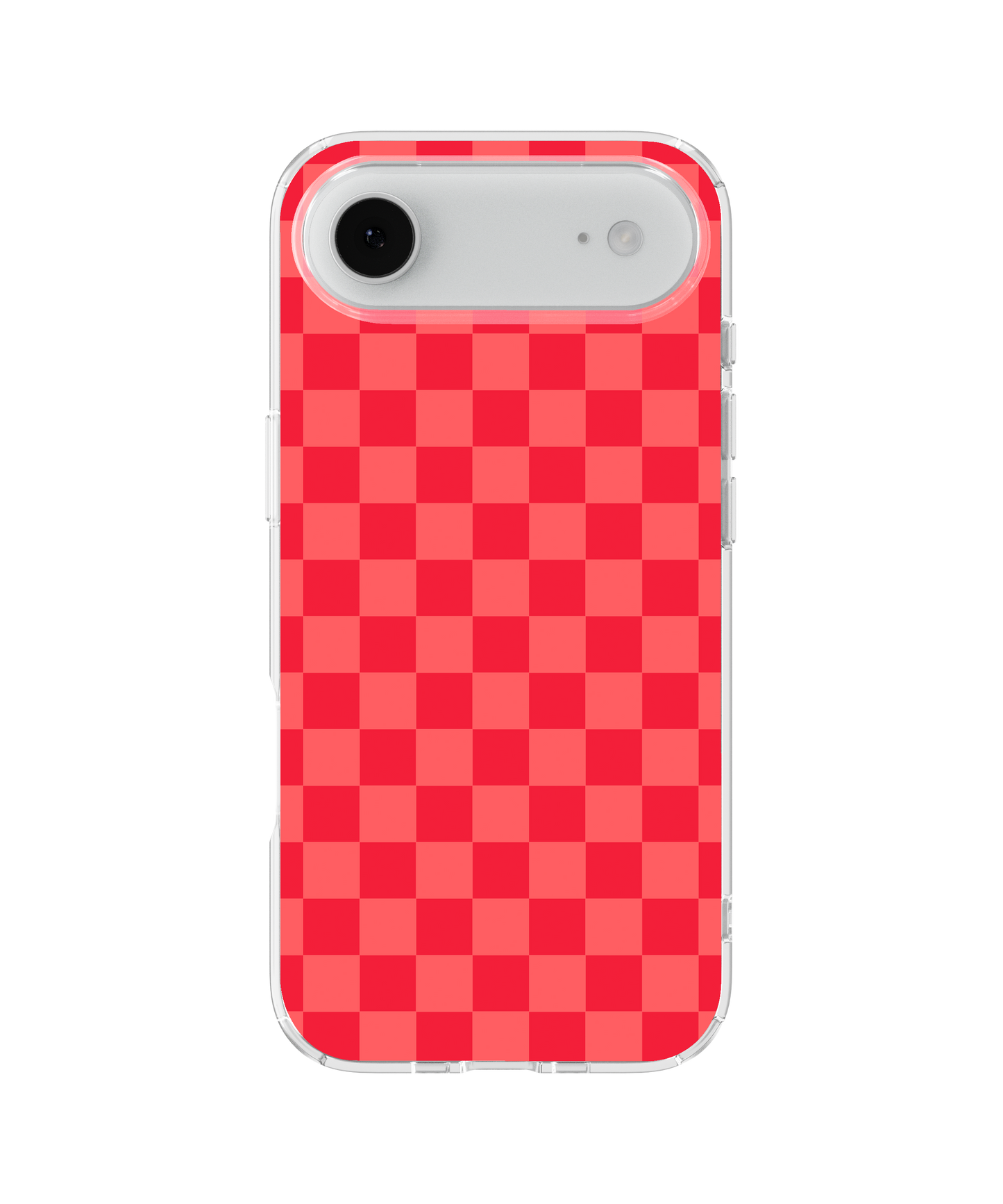 Vermillion Checkers Clear Case Insert