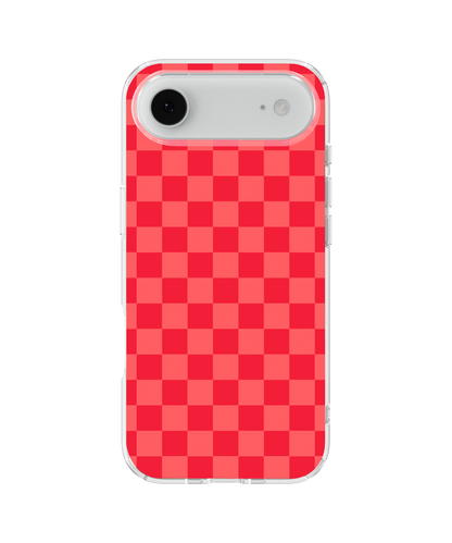 Vermillion Checkers Clear Case Insert