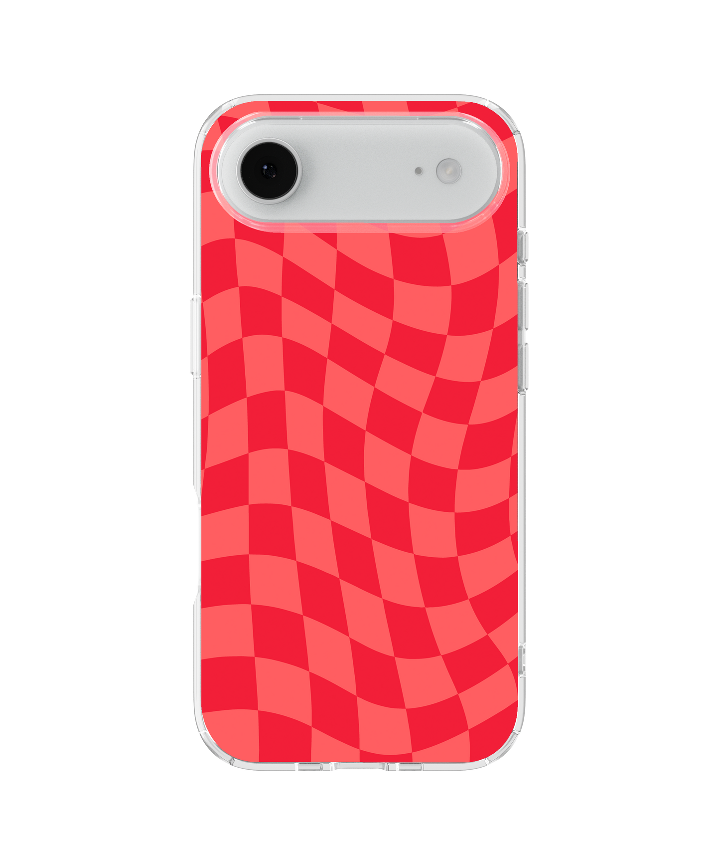 Vermillion Wavy Checkers Clear Case Insert