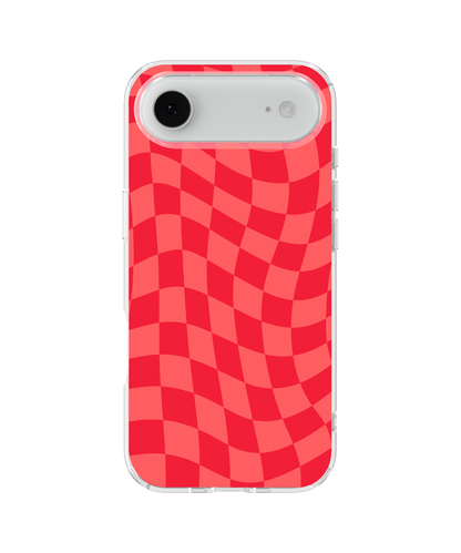 Vermillion Wavy Checkers Clear Case Insert