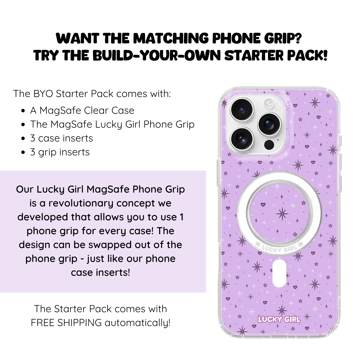 Pixie Purple Clear Case Insert