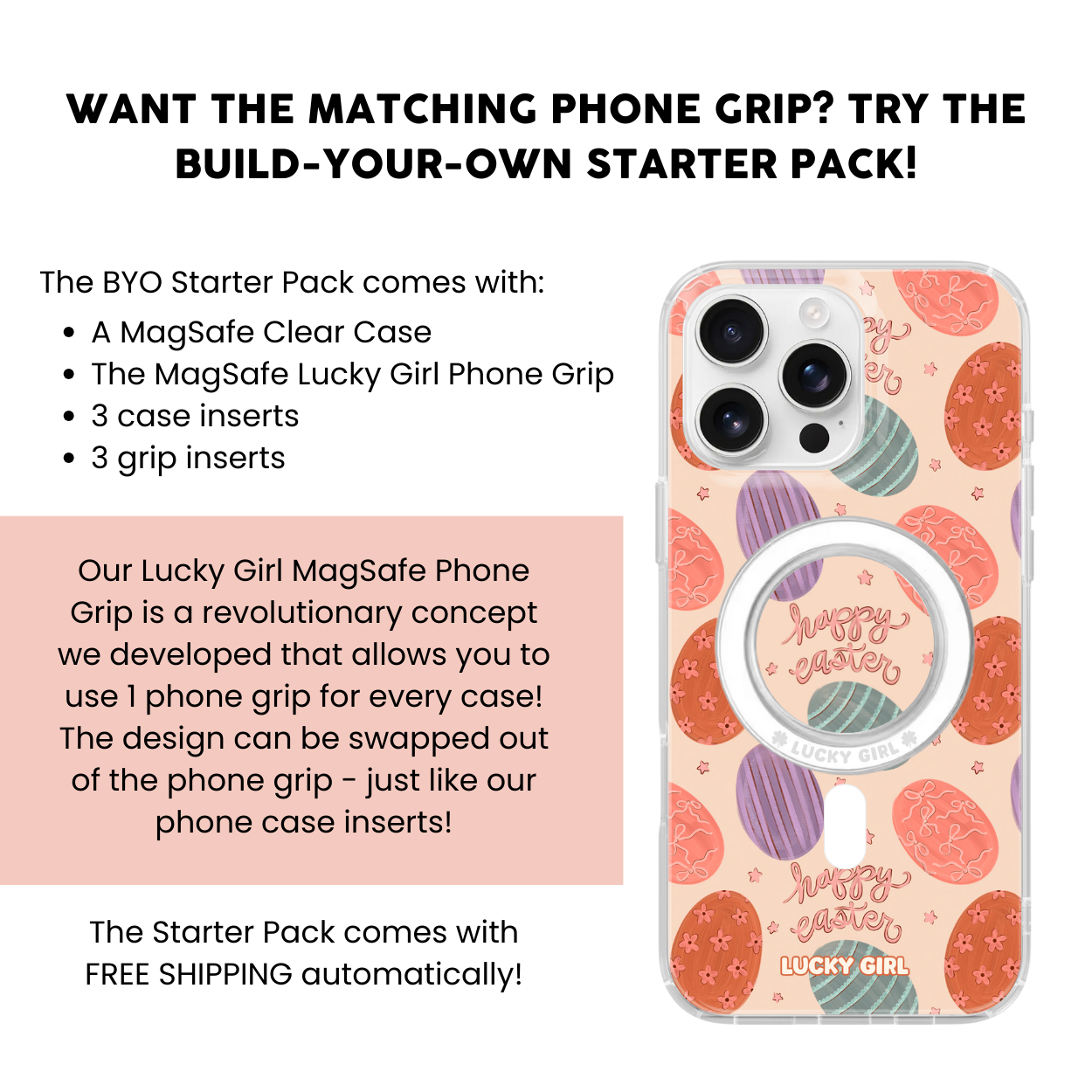 Easter Eggs Clear Case Insert