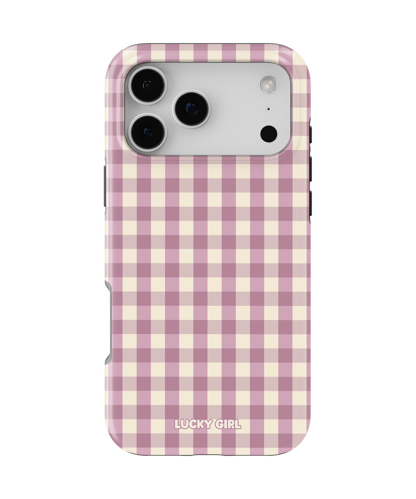 Plum Gingham Phone Case