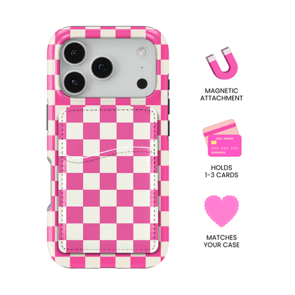 It Girl Checkers II MagSafe Card Holder