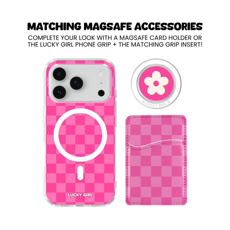 It Girl Checkers Clear Case Insert