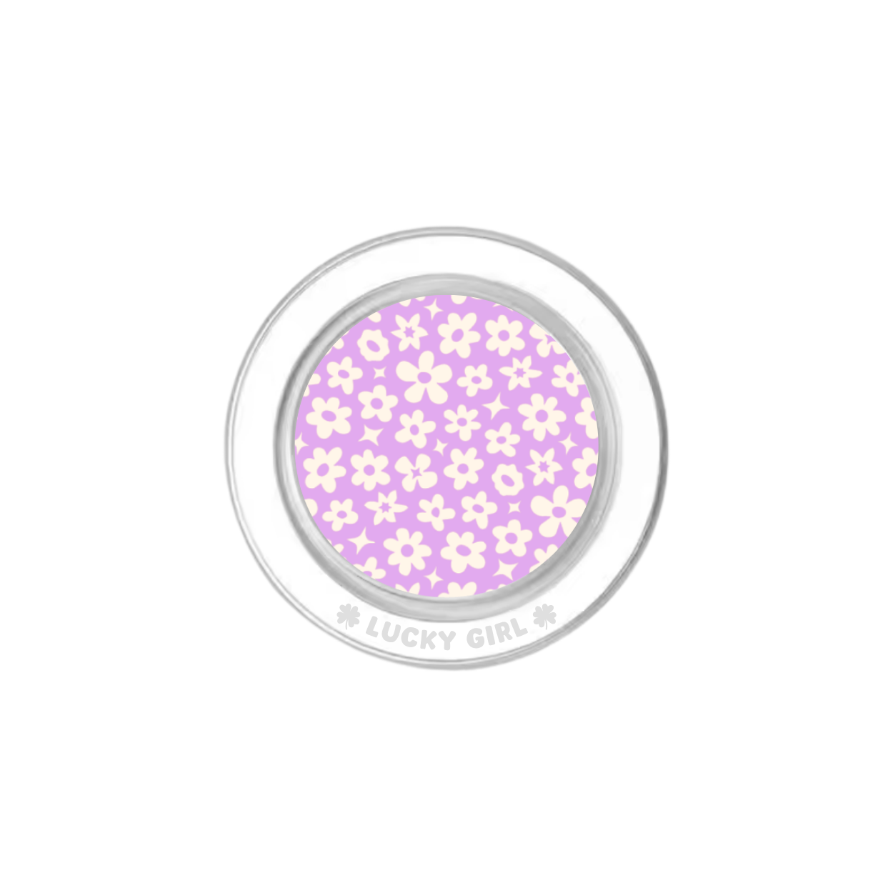 Lavender Little Blooms Phone Grip Insert