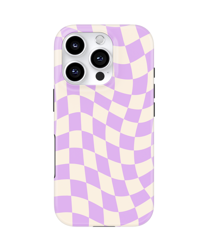 Lilac Wavy Checkers II MagSafe Phone Case