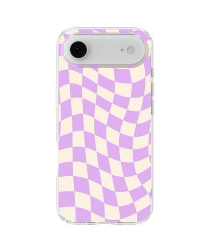 Lilac Wavy Checkers II Clear Case Insert
