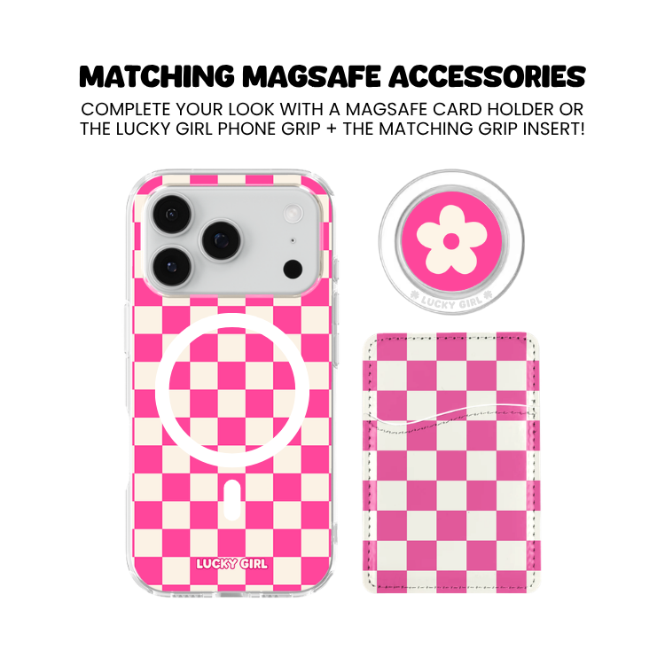 It Girl Checkers II Clear Case Insert