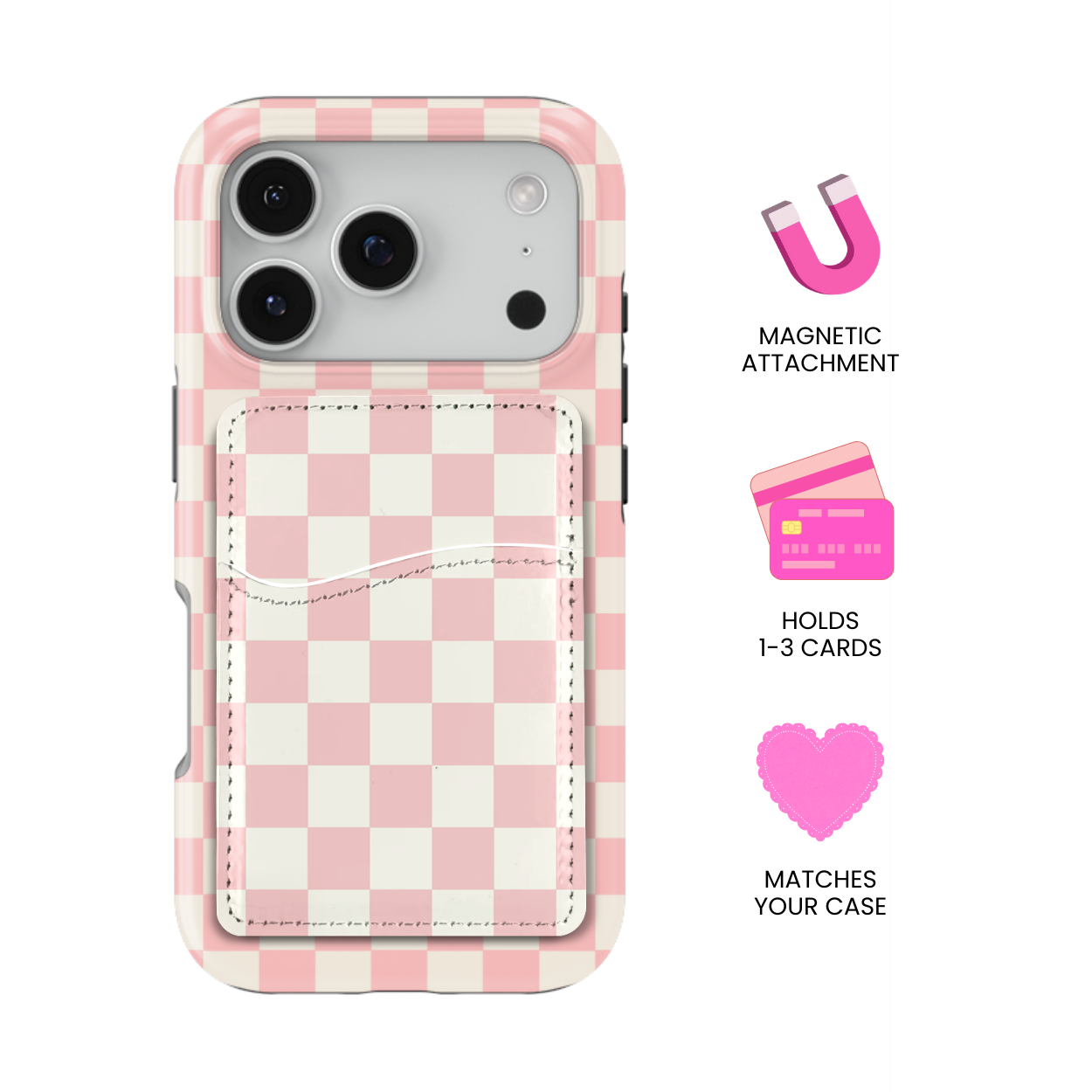 Pinky Swear Checkers II MagSafe Card Holder