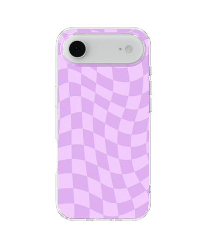 Lilac Wavy Checkers Clear Case Insert
